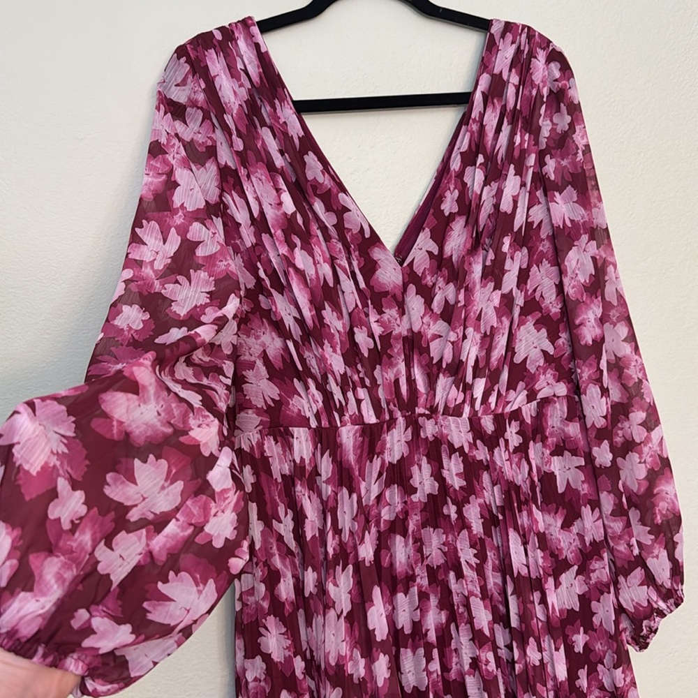New! Defects! Anthropologie size 12 ML Monique Lhuillier Melanie Long-Sleeve - Picture 5 of 10
